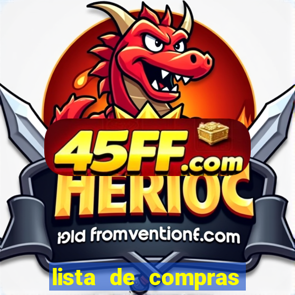 lista de compras supermercado completa